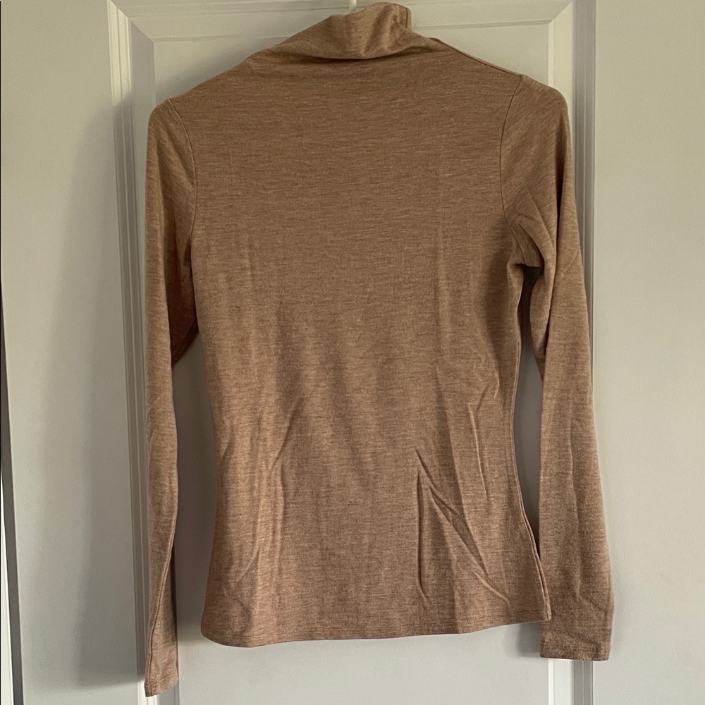 RW&CO. Tan Cowl Neck Sweater